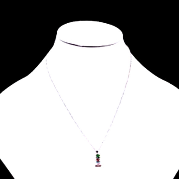 Rhinestone Necklace Ring Earrings Platinum Plated Necklace Earring Ring CZ Cubic - Picture 6 of 8